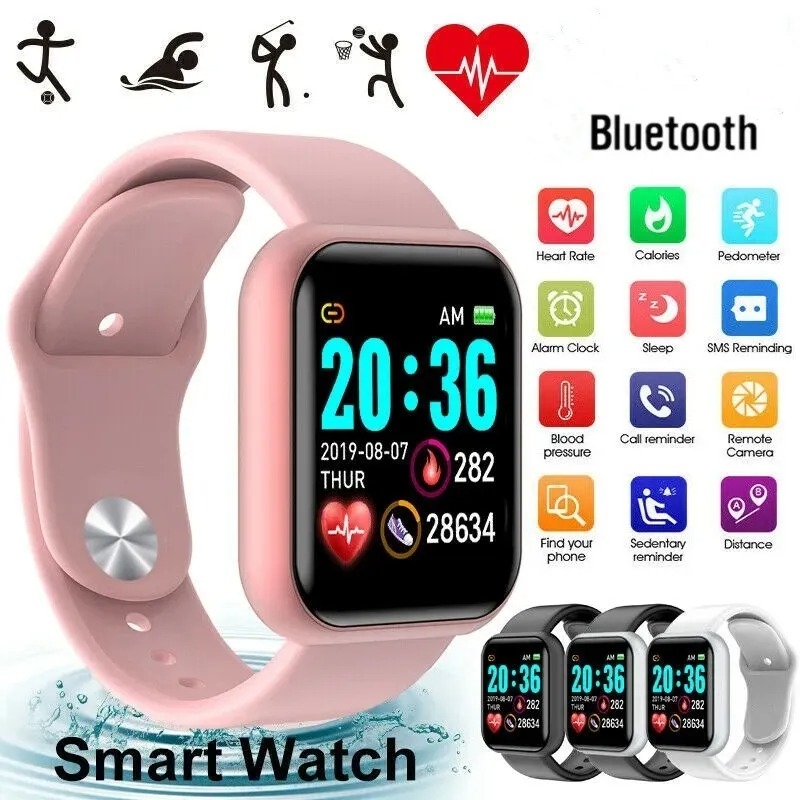 Watch Smart Y68 - Smart Watch For Women Men Wristwatch