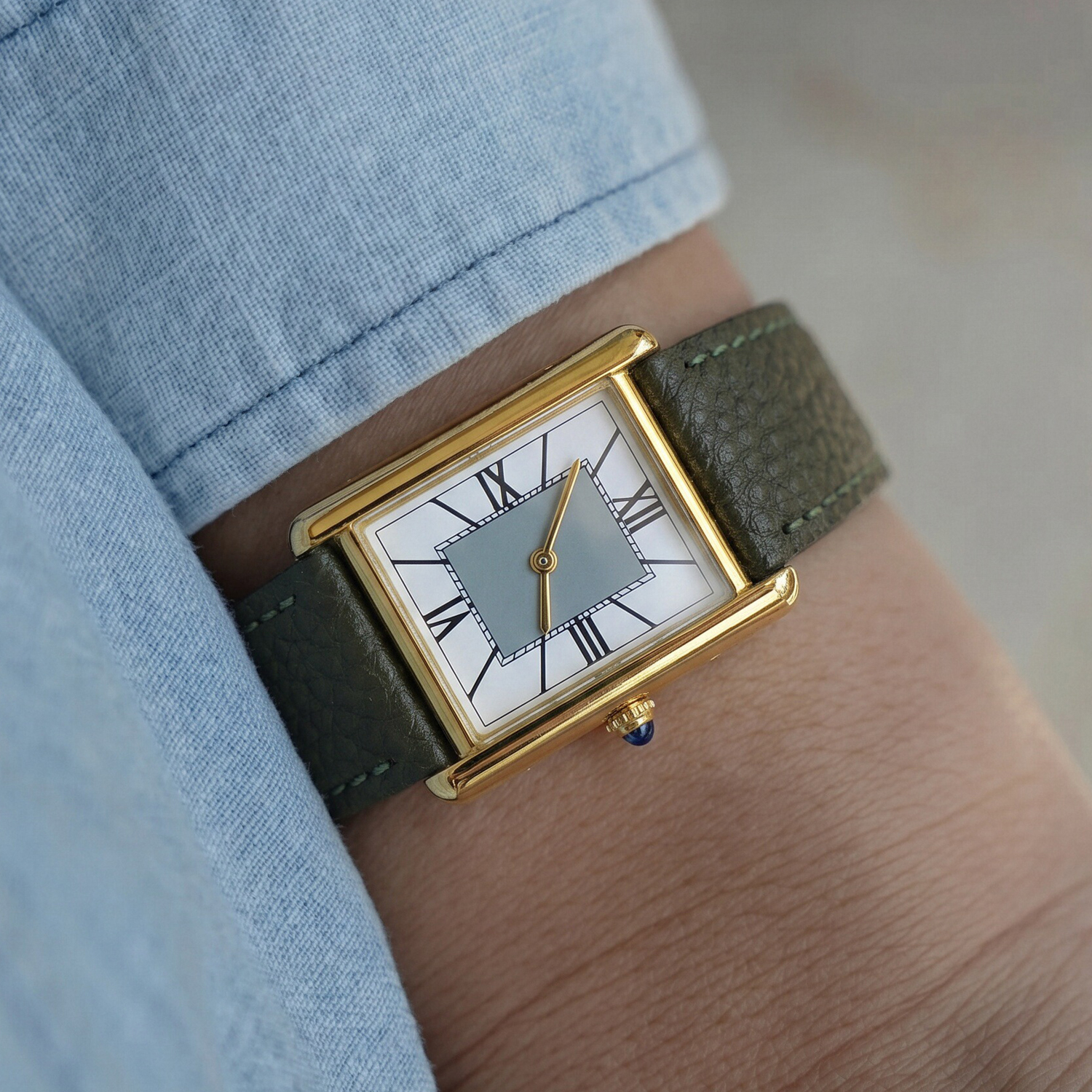 Smartwatch Luxury Watches - CILOA Luxury Minimalist Square Watch, Gold