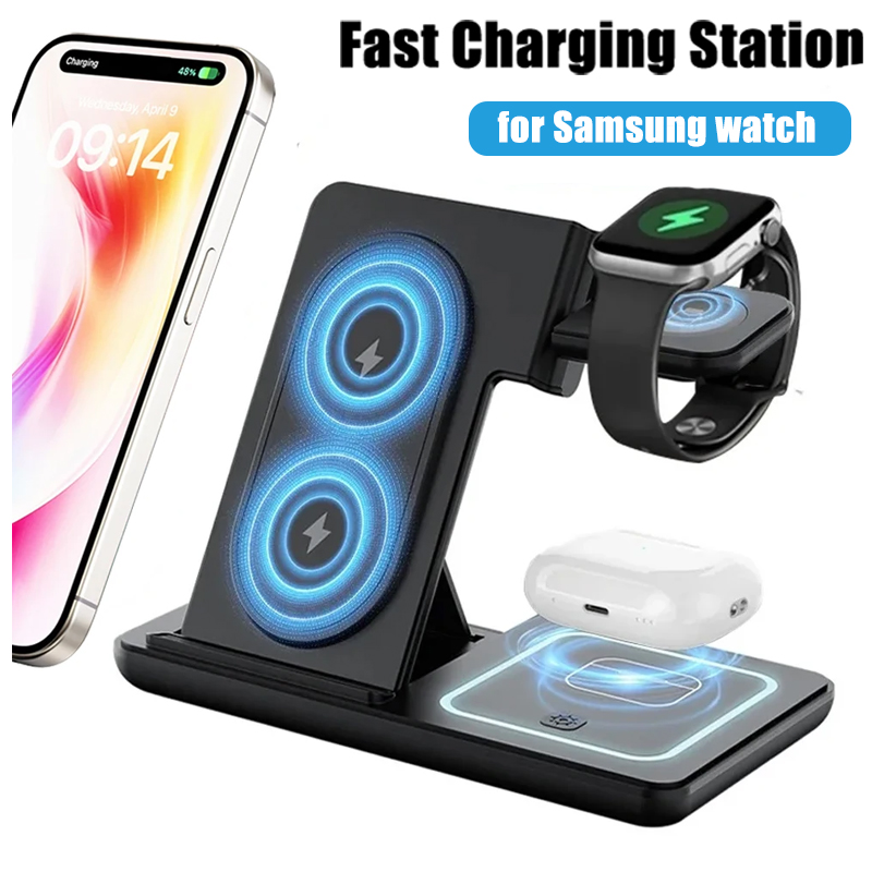 Smartwatch Apple Watch - 3 in 1 Foldable Wireless Charger