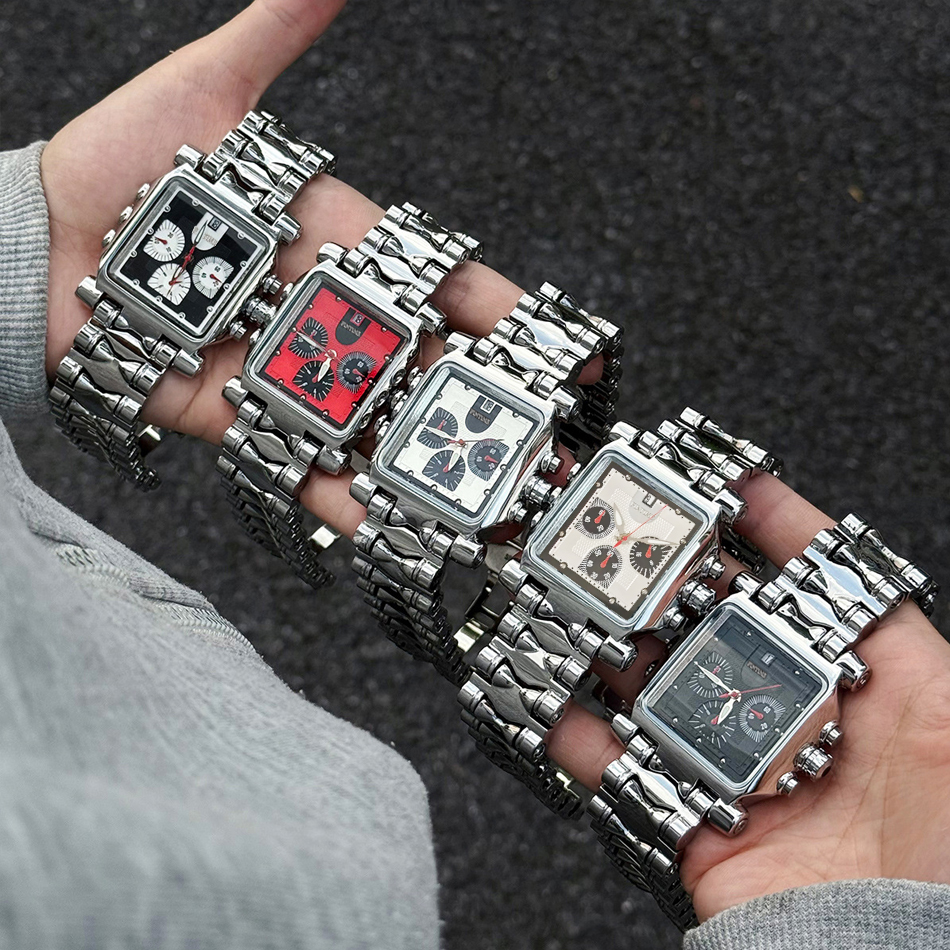 Smartwatch New Watches For Men - New Square Quartz Watch with Large