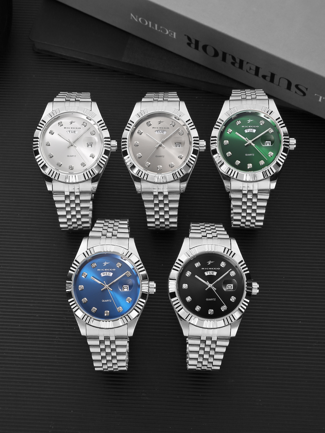 Smartwatch Luxury Watches - luxury rhinestone men's business watch with