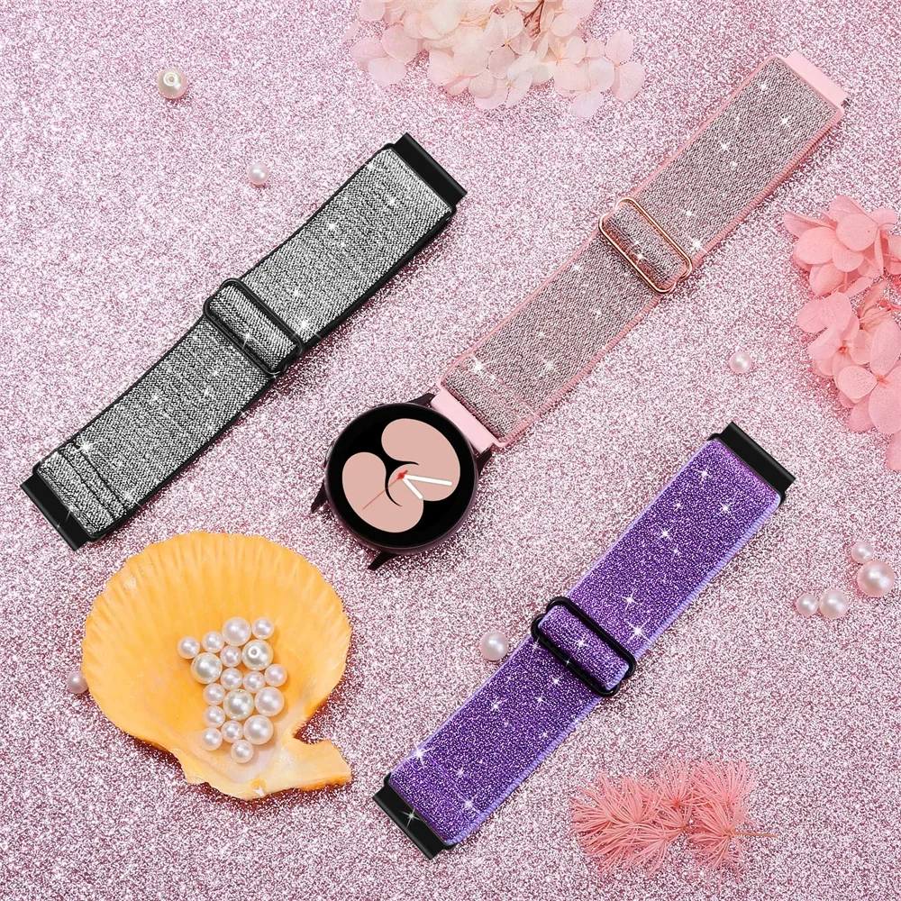 Elastic Shiny strap For Samsun – Smartwatch Samsung Watches For Women Bewertung und Preis