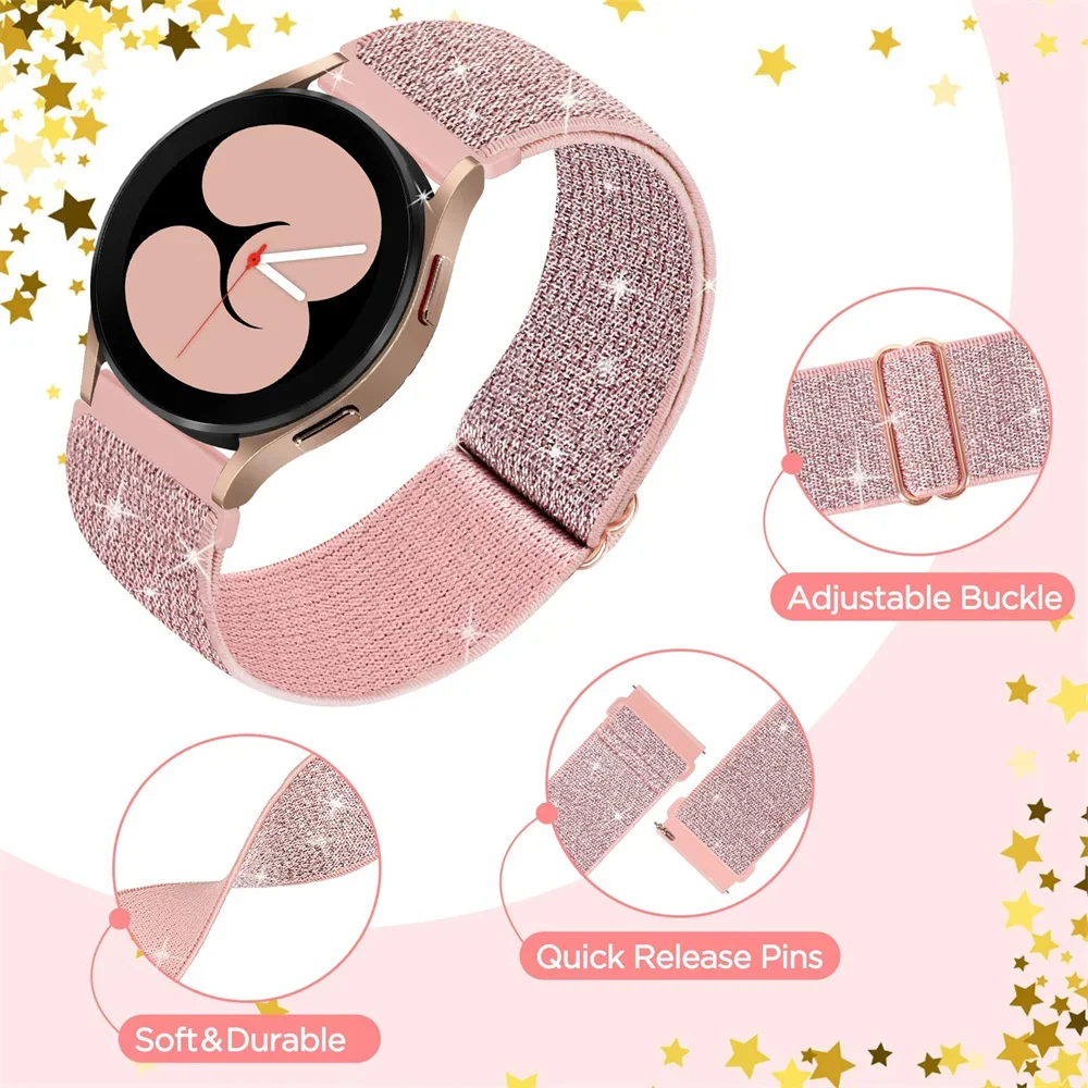 Elastic Shiny strap For Samsun – Smartwatch Samsung Watches For Women Bewertung und Preis