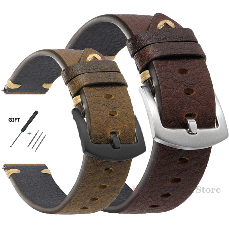 Genuine Leather Straps For Wat – Smartwatch Vintage Watches For Men Bewertung und Preis