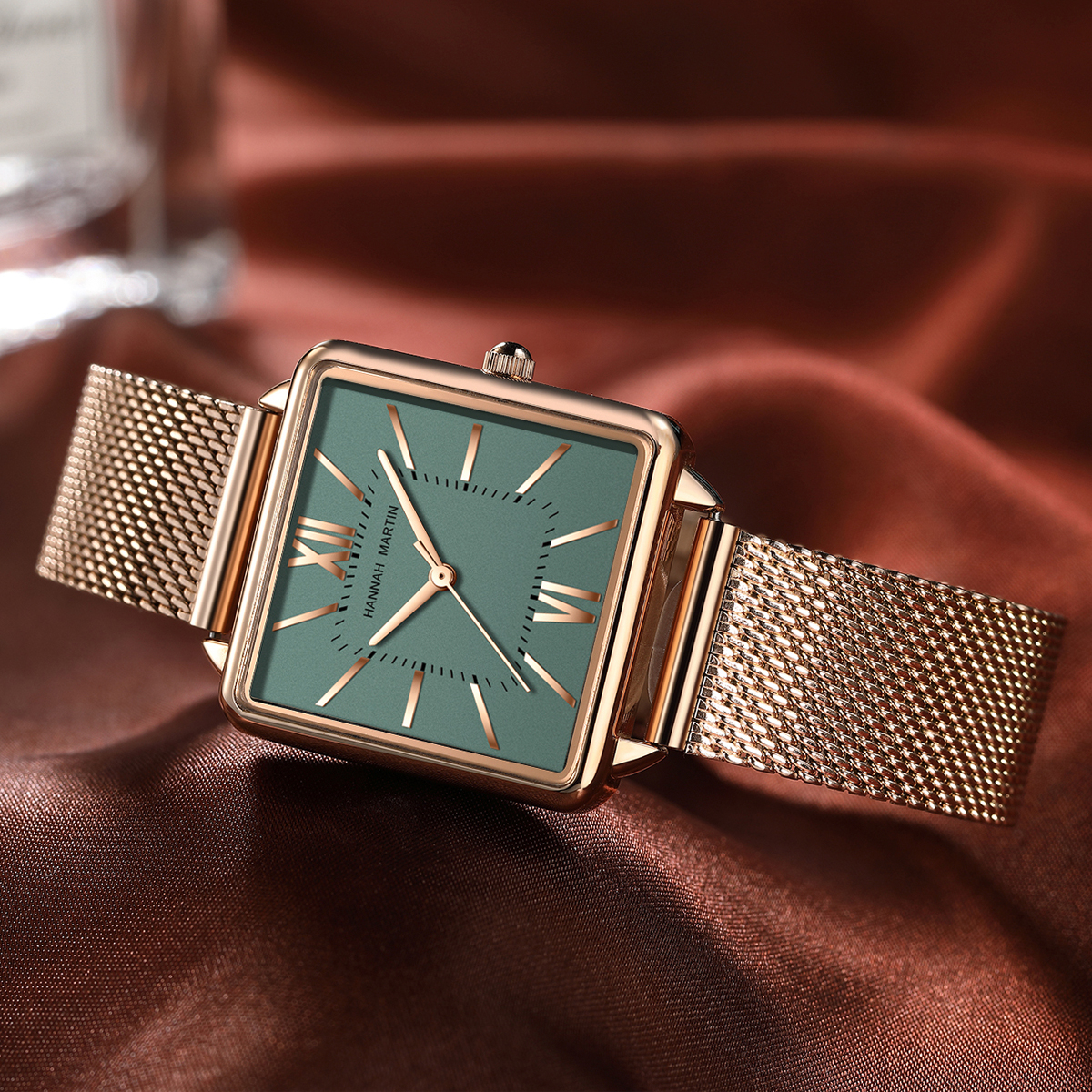 Ladies Square High Quality Sta – Mesh Stainless Strap Bewertung und Preis