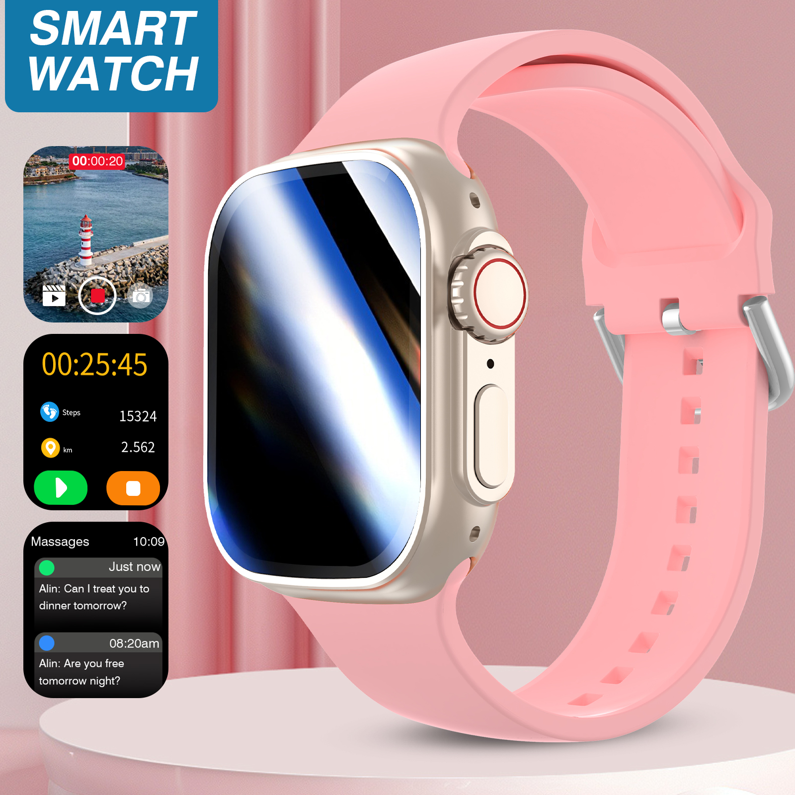 2026 New HD Full-Touch Smart W – Watch 7 Smartwatch Iphone Bewertung und Preis