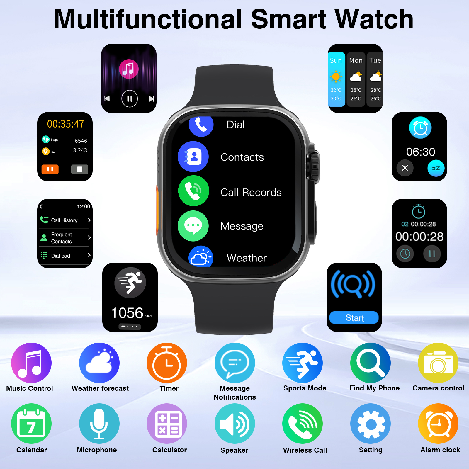 2026 New HD Full-Touch Smart W – Watch 7 Smartwatch Iphone Bewertung und Preis