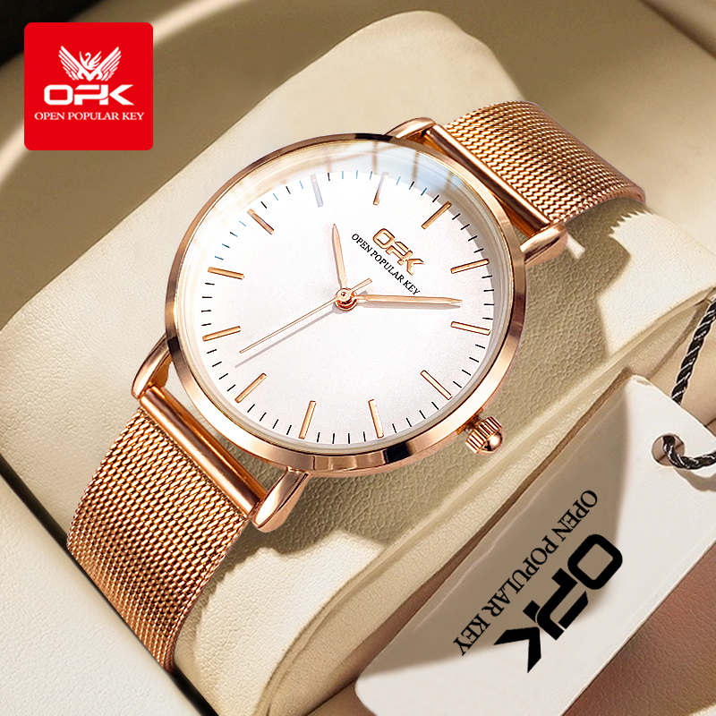 OPK 8101 Womens Watch Simple Q – Mesh Stainless Strap Bewertung und Preis