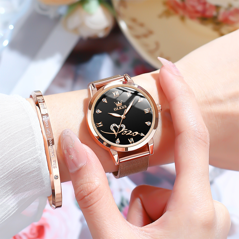 OLEVS 5530 Women's Watches Ele – Mesh Stainless Strap Bewertung und Preis