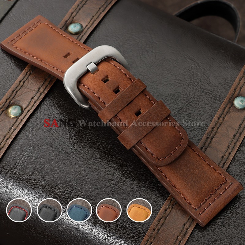 28mm Vintage Leather Watchband – Smartwatch Vintage Watches For Men Bewertung und Preis