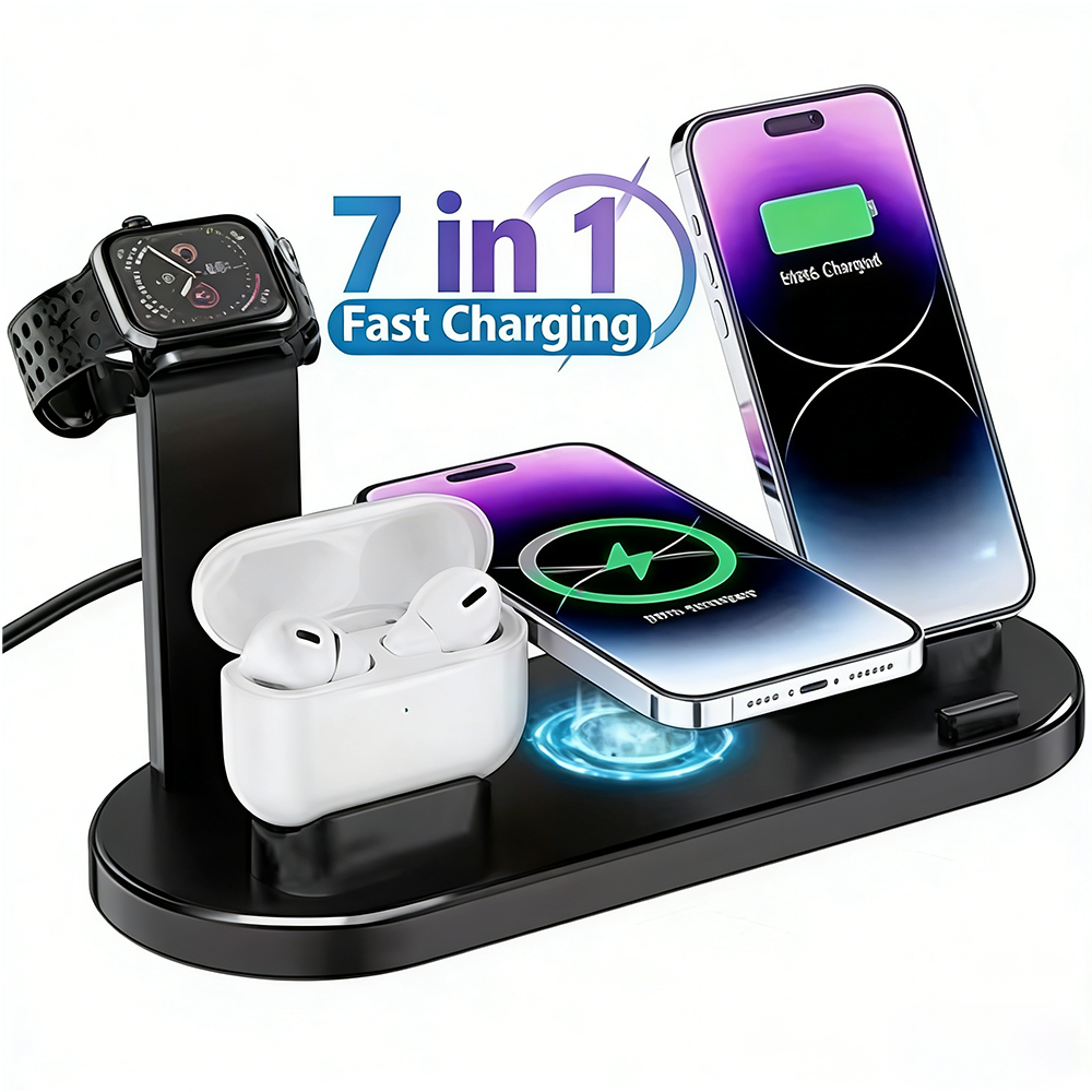 30W 7 in 1 Wireless Charger St – Watch 7 Smartwatch Iphone Bewertung und Preis