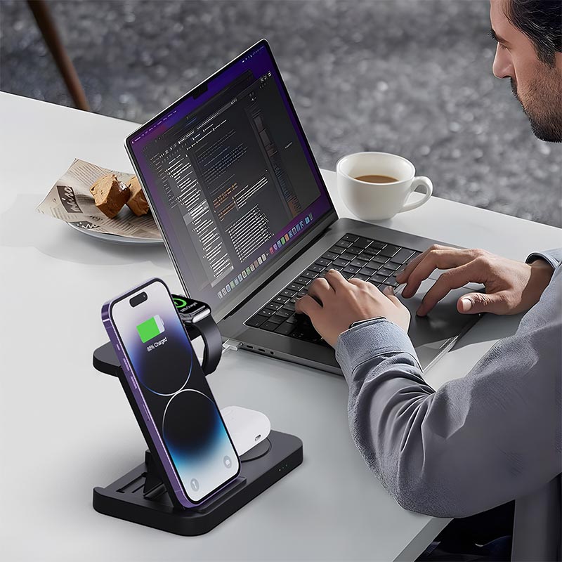 4 in 1 Foldable Wireless Charg – Watch 7 Smartwatch Iphone Bewertung und Preis