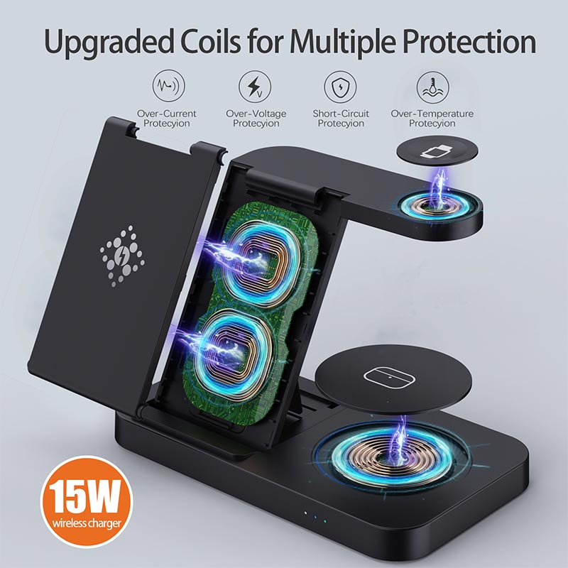 4 in 1 Foldable Wireless Charg – Watch 7 Smartwatch Iphone Bewertung und Preis