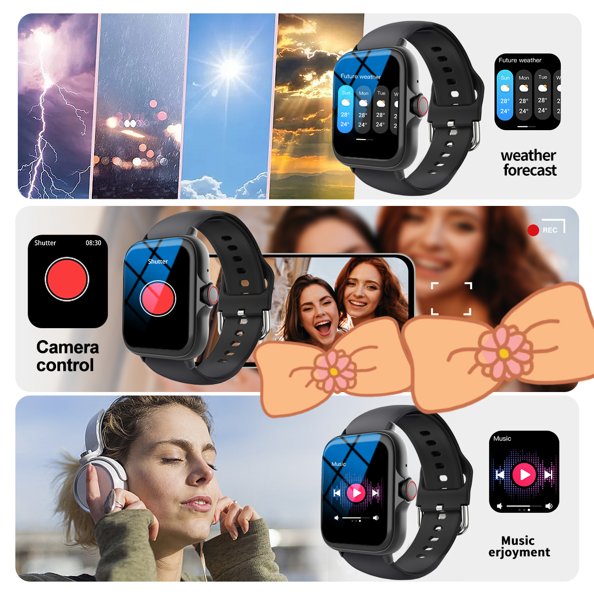 Smartwatch Sports Music Contro – Watch Smart Y68 Bewertung und Preis