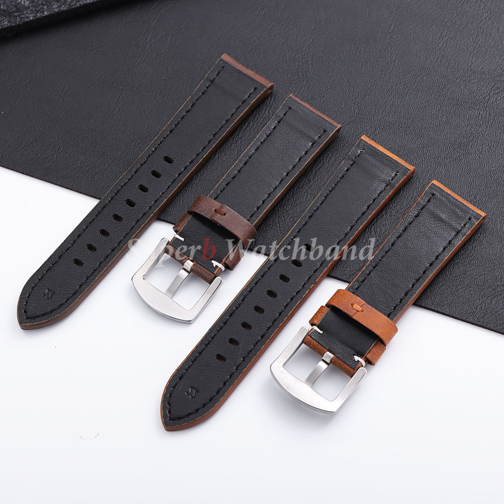 20mm 22mm PU Matte Leather Wat – Smartwatch Vintage Watches For Men Bewertung und Preis