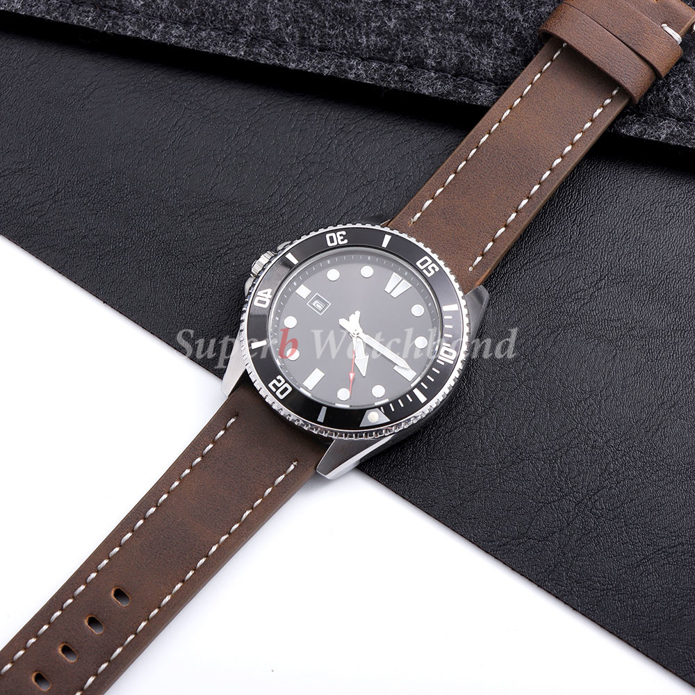 20mm 22mm PU Matte Leather Wat – Smartwatch Vintage Watches For Men Bewertung und Preis