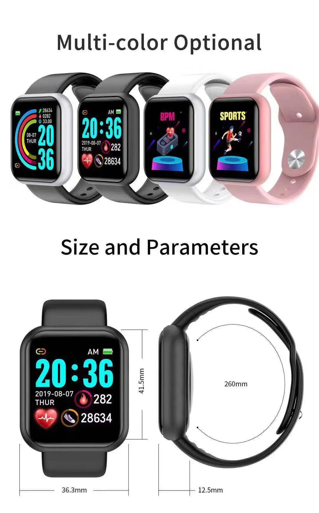 D20 Pro Smart Watch Men Y68 Sm – Watch Smart Y68 Bewertung und Preis