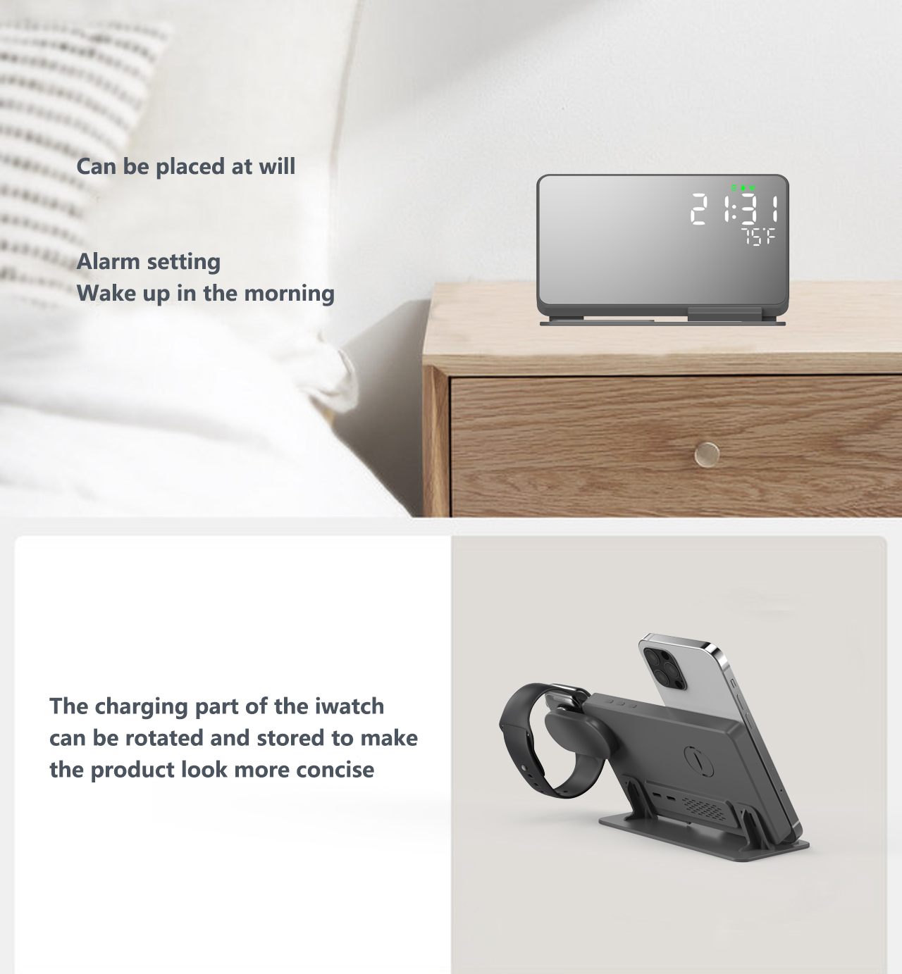 3 in 1 Wireless Charger For iP – Watch 7 Smartwatch Iphone Bewertung und Preis