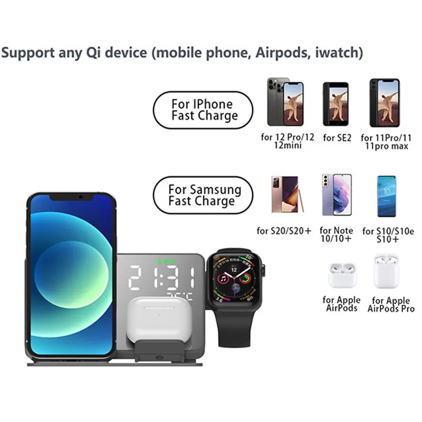Fast Wireless Charger Dock Sta – Watch 7 Smartwatch Iphone Bewertung und Preis