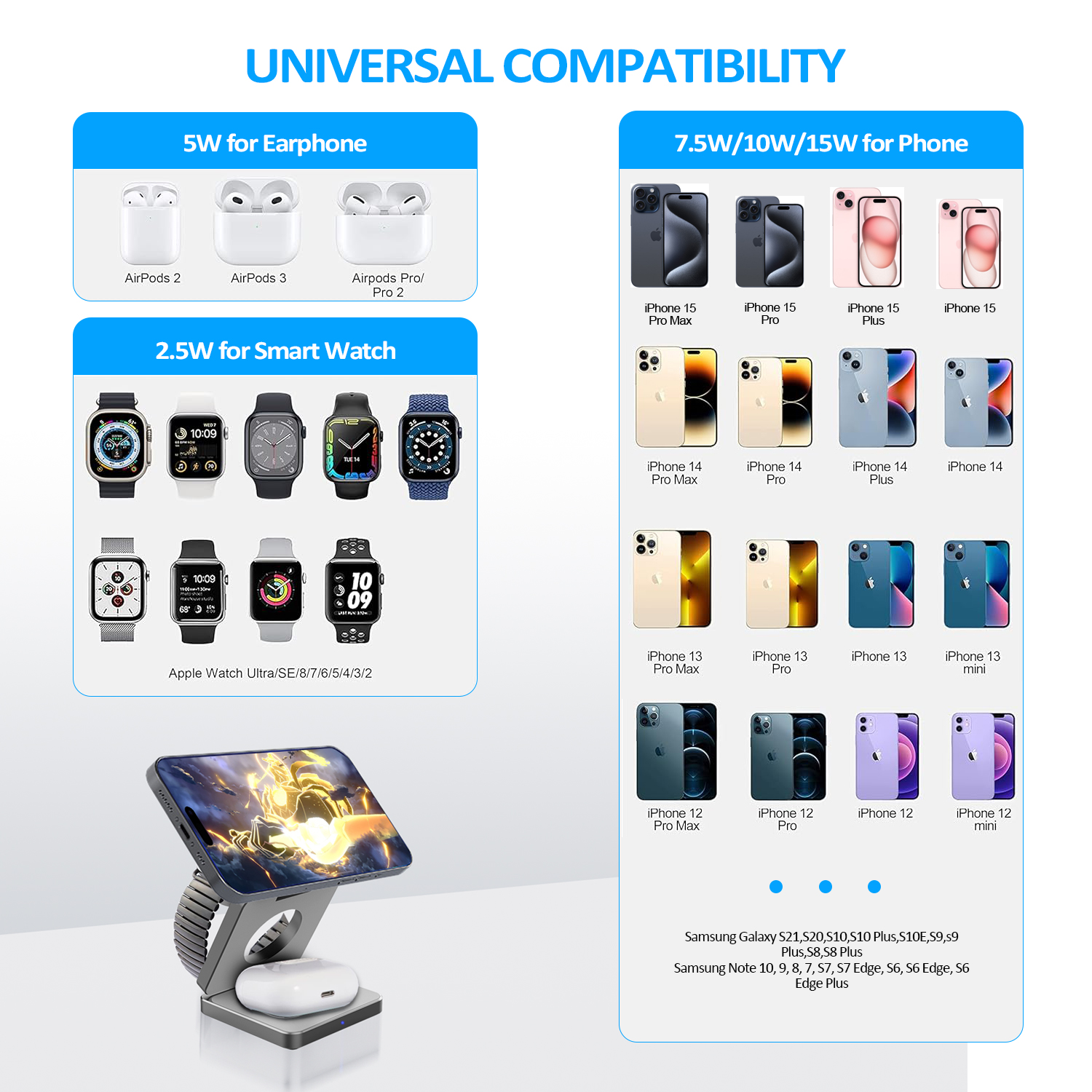 15W 3 in 1 Magnetic Wireless C – Smartwatch Apple Watch Bewertung und Preis