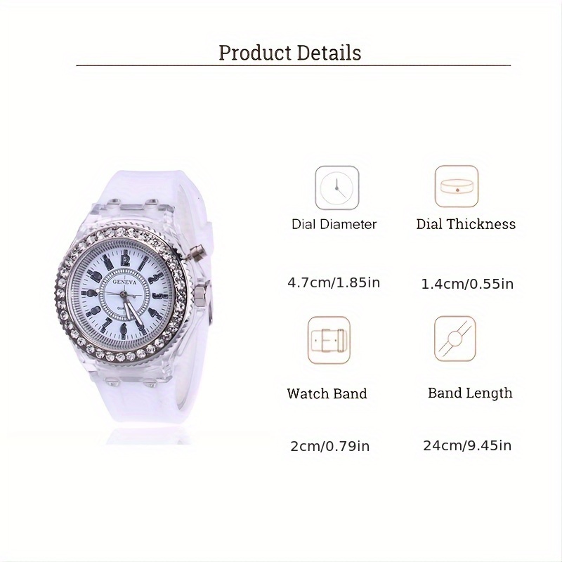 Luminous Round Digital Watches – Minimalist Thin Watch Bewertung und Preis
