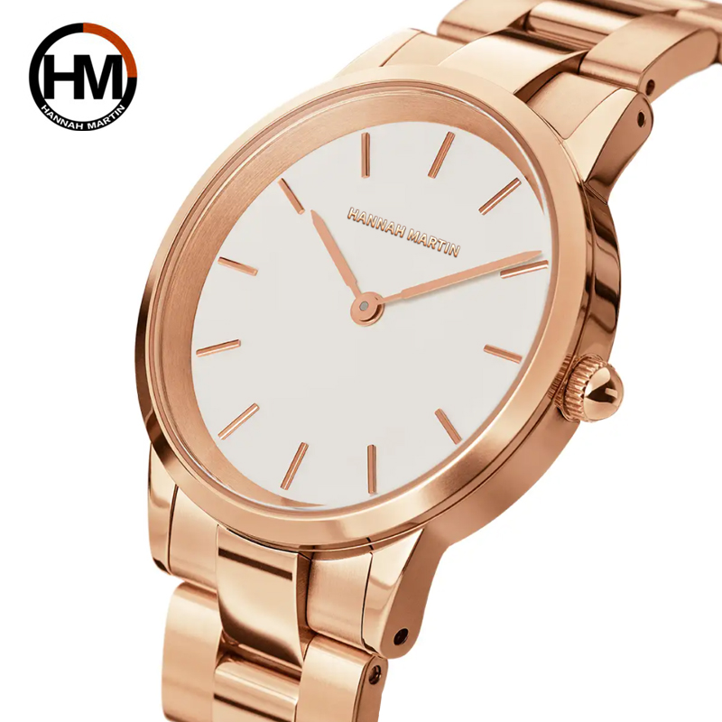 HANNAH MARTIN Band 33mm Rose G – Minimalist Thin Watch Bewertung und Preis