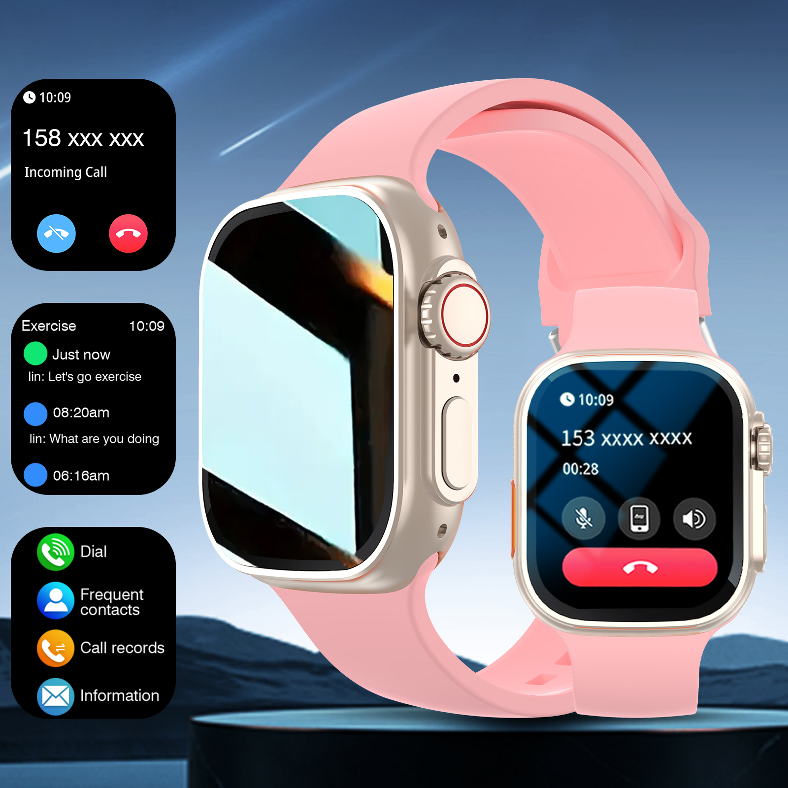 New Smart Glasses,answering Ca – Watch 7 Smartwatch Iphone Bewertung und Preis