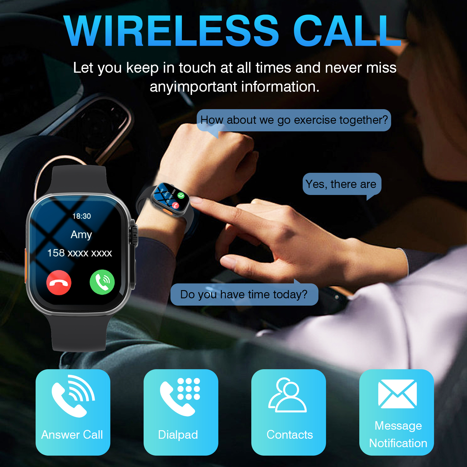 New Smart Glasses,answering Ca – Watch 7 Smartwatch Iphone Bewertung und Preis