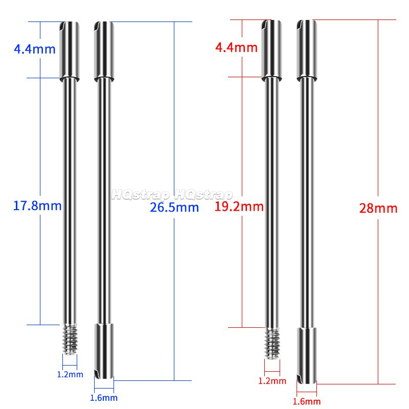 2pcs Stainless Steel Screw Pin – Watch Crown Pusher Bewertung und Preis