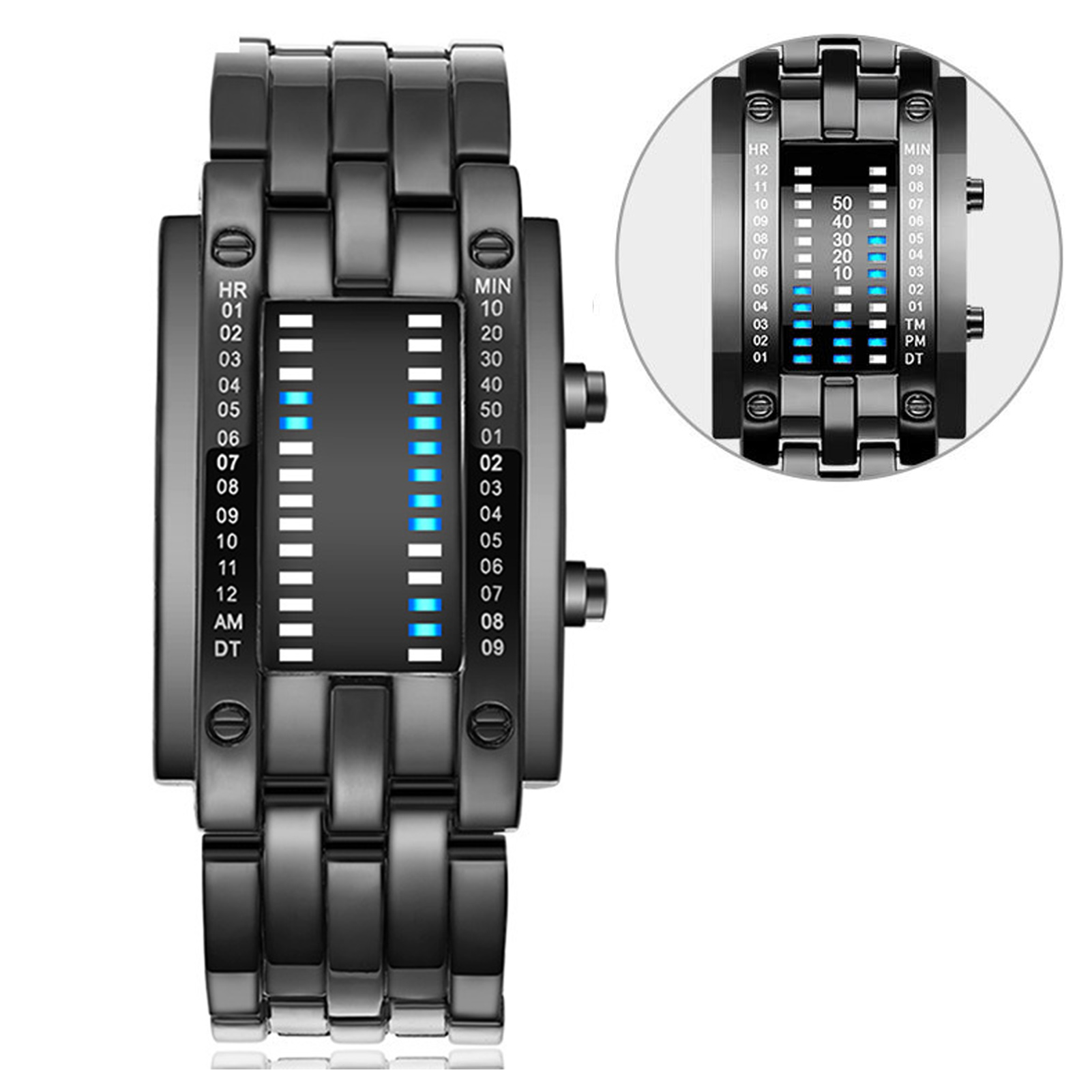 Premium Binary Matrix Blue LED – Smartwatch Premium Watches For Women Bewertung und Preis
