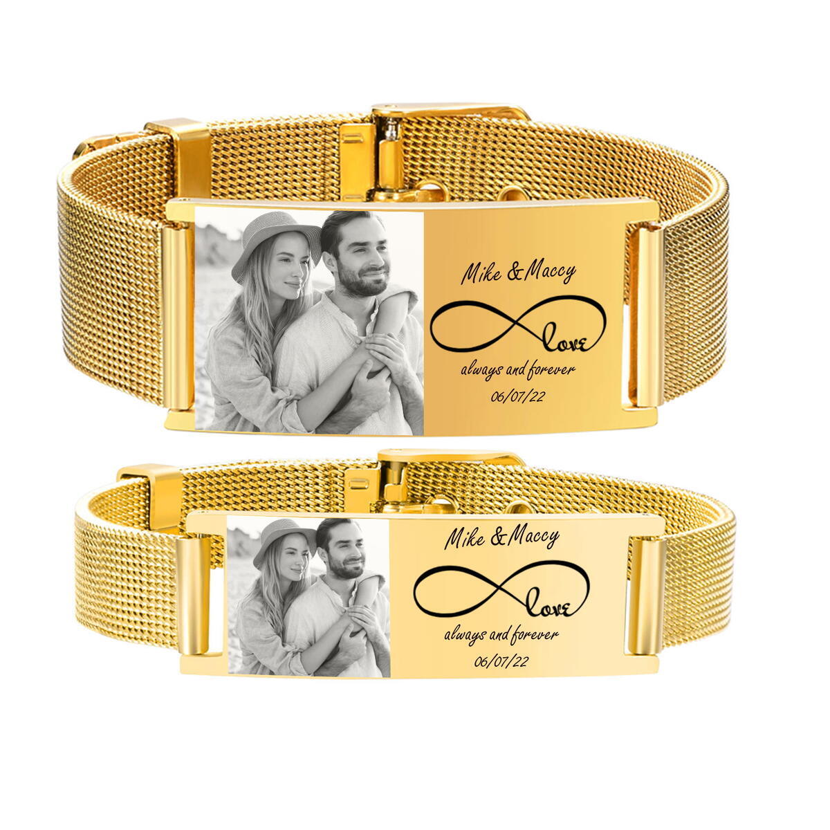 Personalized Photo Bracelet, S – Mesh Stainless Strap Bewertung und Preis