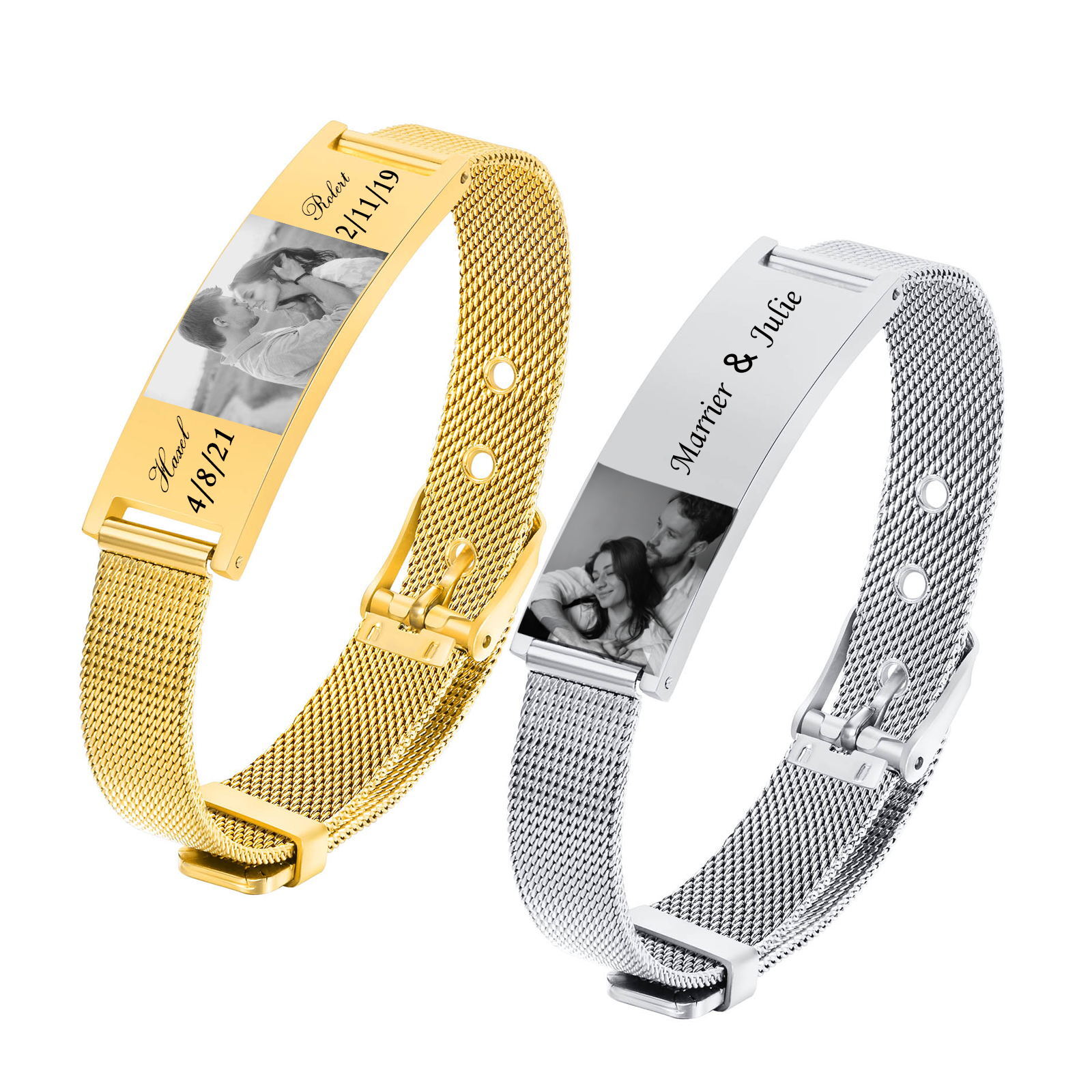 Personalized Photo Bracelet, S – Mesh Stainless Strap Bewertung und Preis