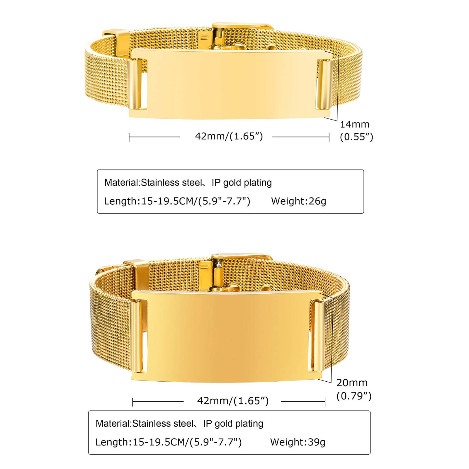 Personalized Photo Bracelet, S – Mesh Stainless Strap Bewertung und Preis