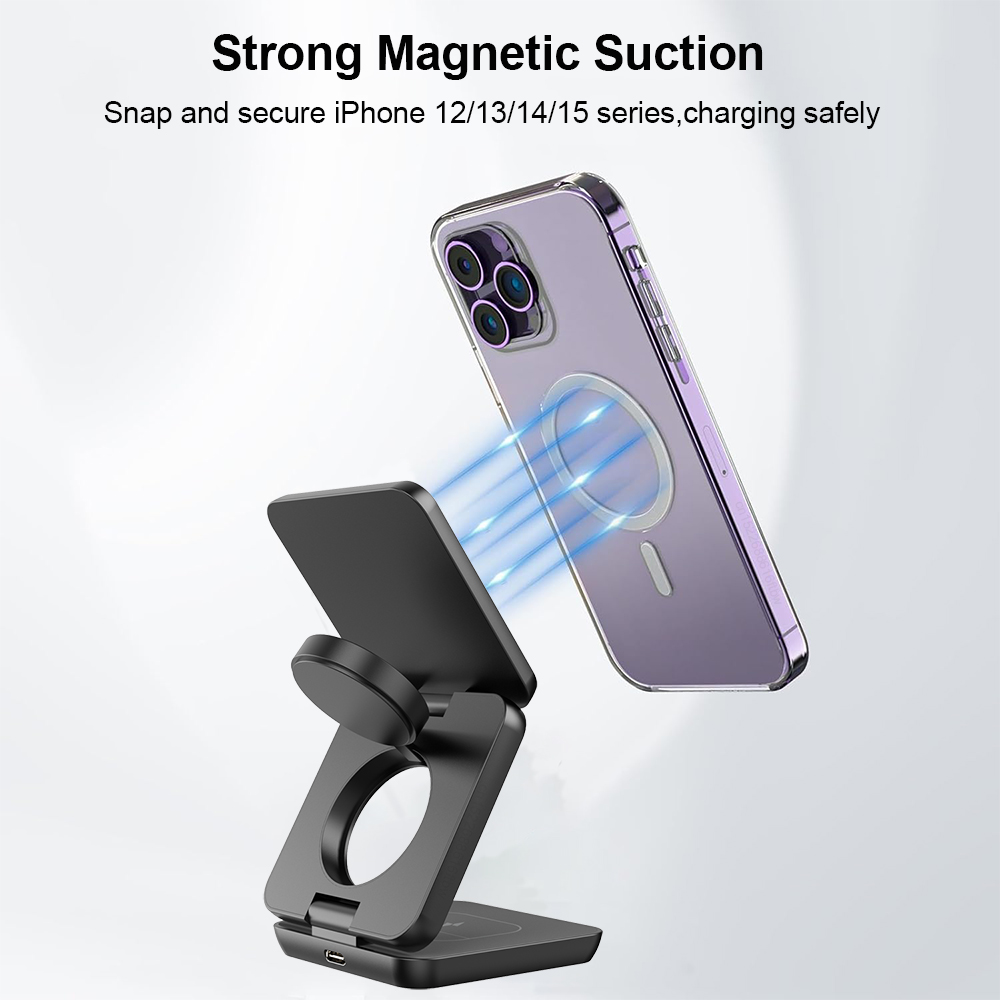 3 in 1 Foldable Magnetic Wirel – Watch 7 Smartwatch Iphone Bewertung und Preis