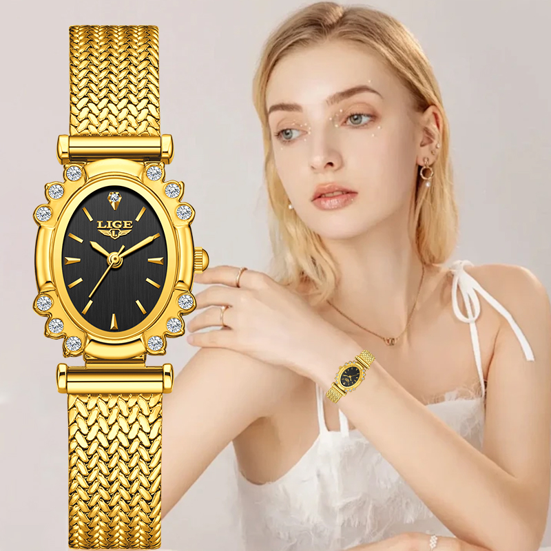 LIGE Elegant Quartz Watches fo – Mesh Stainless Strap Bewertung und Preis