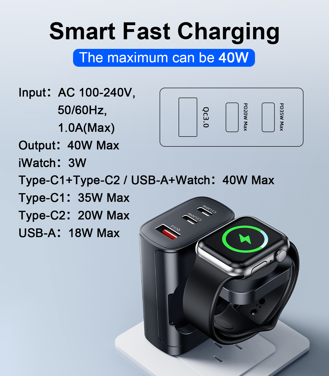 Eary 40W for Apple Charging Bl – Smartwatch Apple Watch Bewertung und Preis