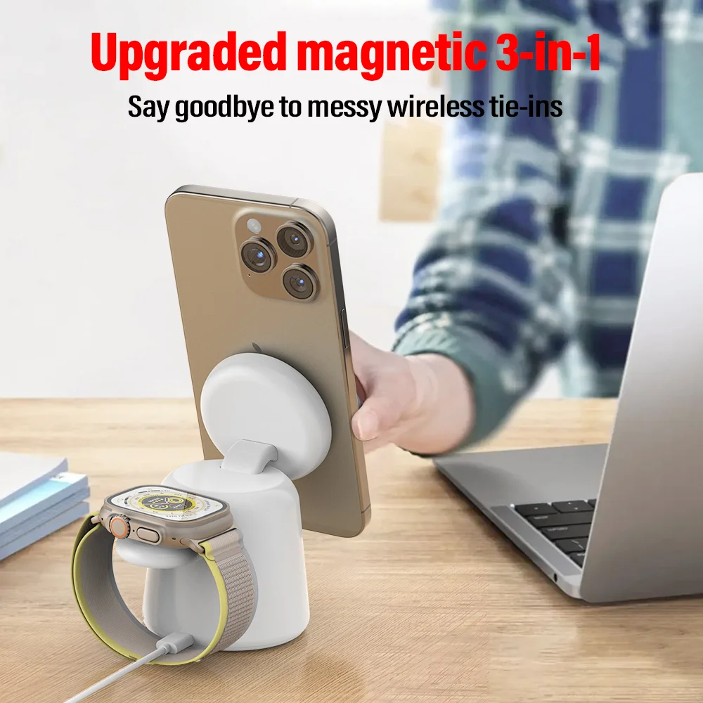 3 in 1 Magnetic Wireless Charg – Watch 7 Smartwatch Iphone Bewertung und Preis