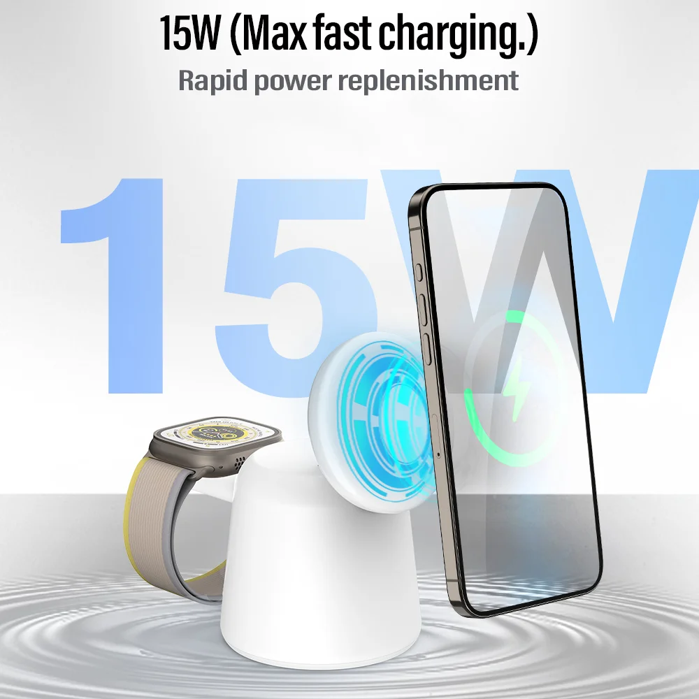 3 in 1 Magnetic Wireless Charg – Watch 7 Smartwatch Iphone Bewertung und Preis
