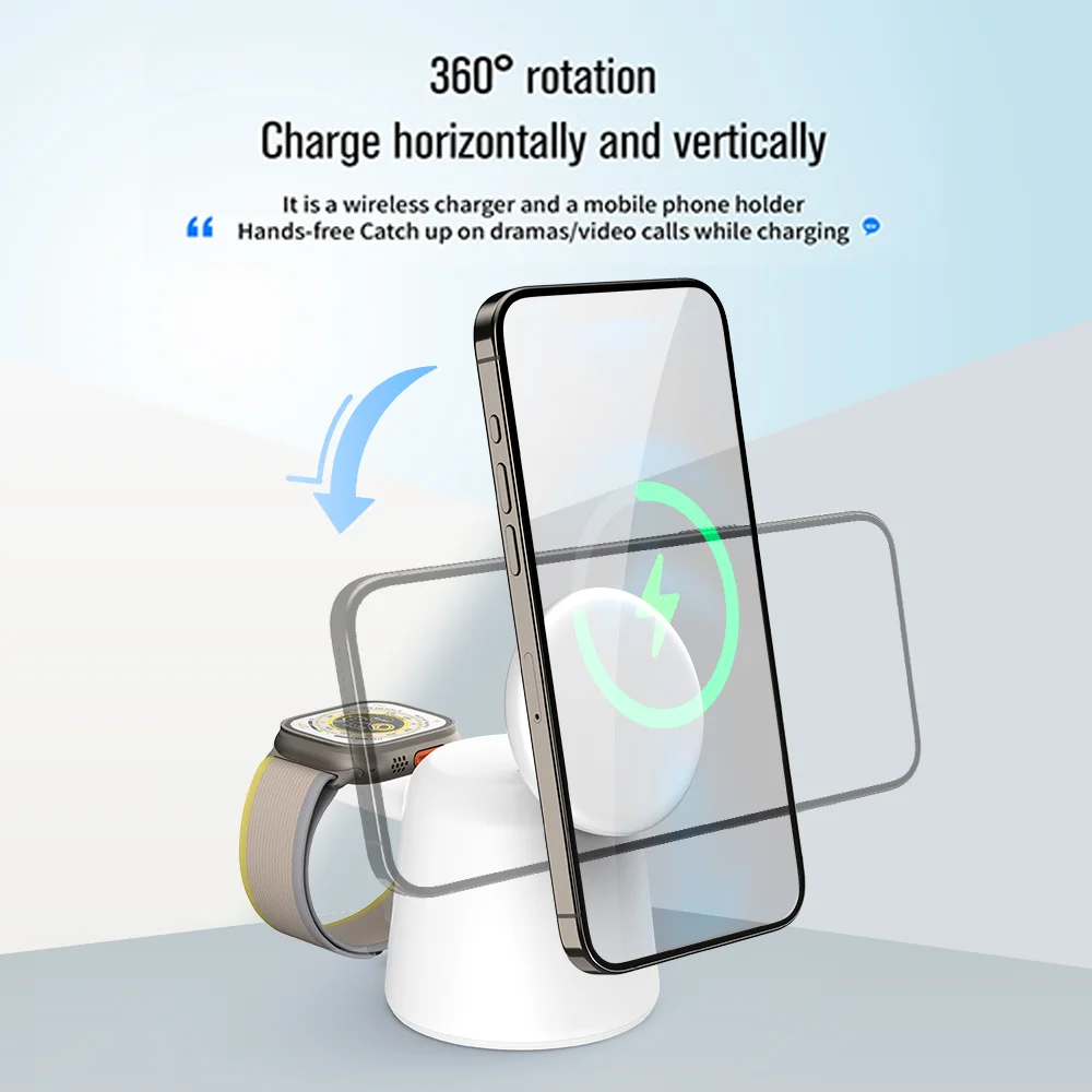 3 in 1 Magnetic Wireless Charg – Watch 7 Smartwatch Iphone Bewertung und Preis