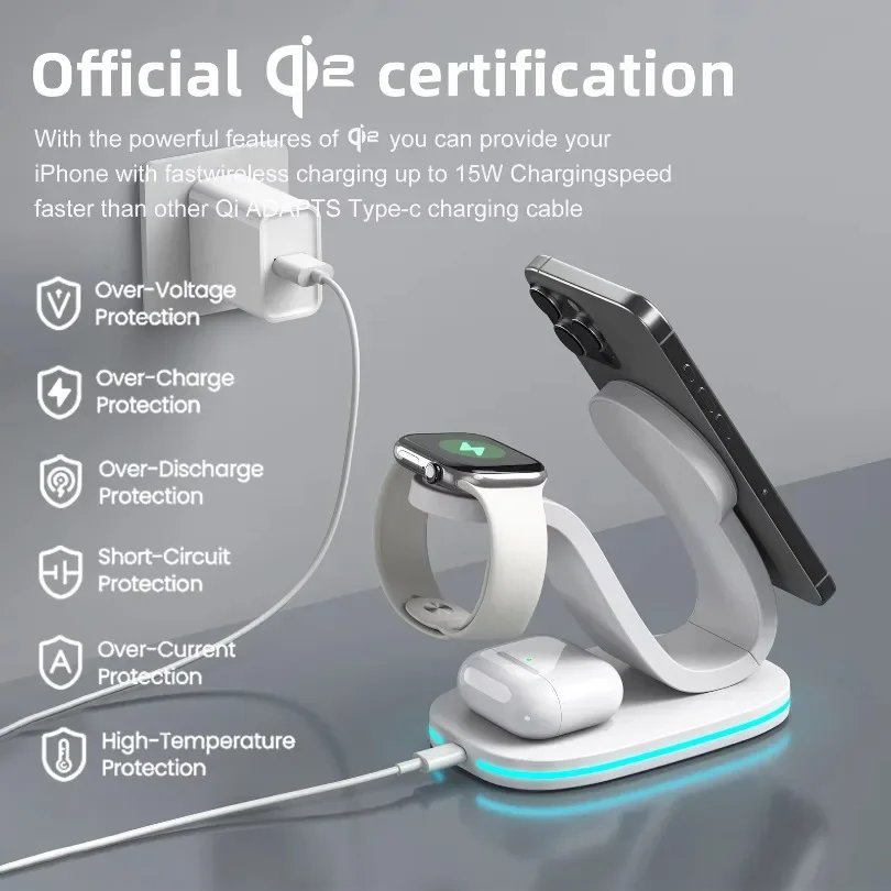 qi2 3 in 1 Magnetic Wireless C – Watch 7 Smartwatch Iphone Bewertung und Preis