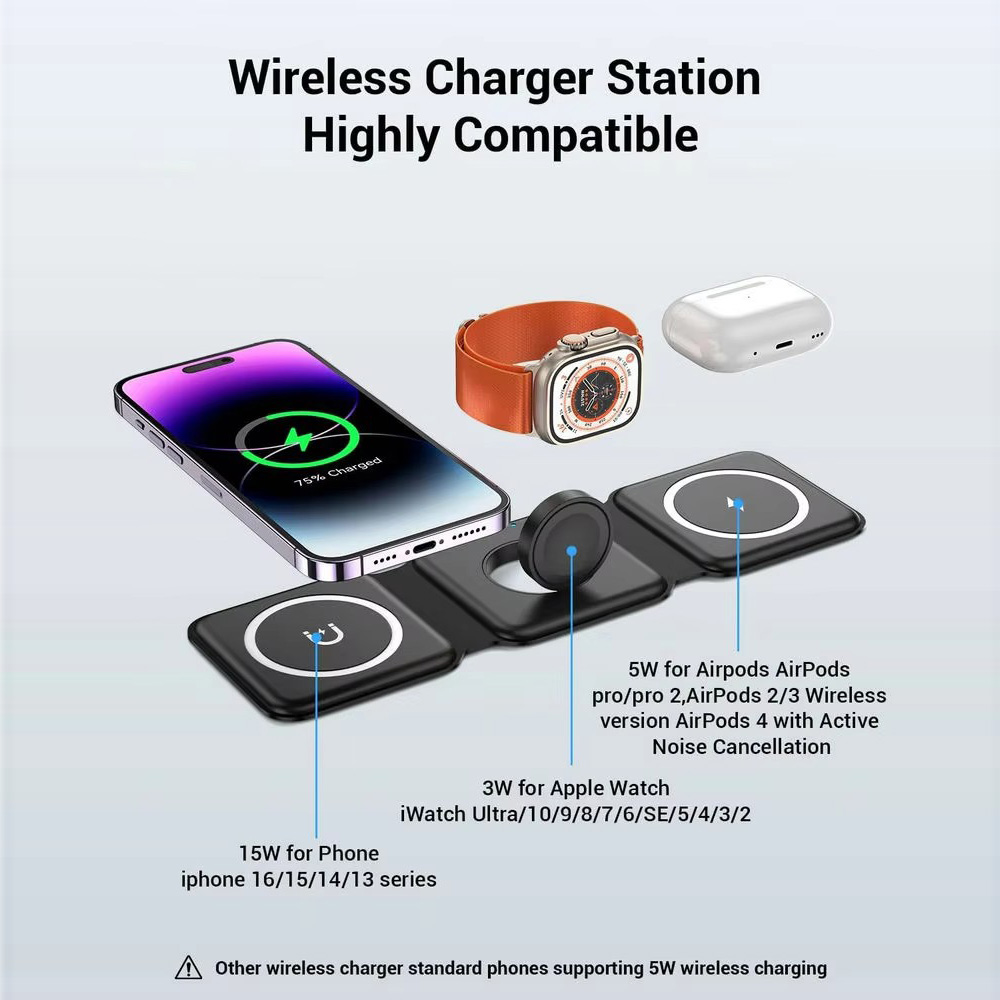 3-in-1 Magnetic Folding Wirele – Smartwatch Apple Watch Bewertung und Preis