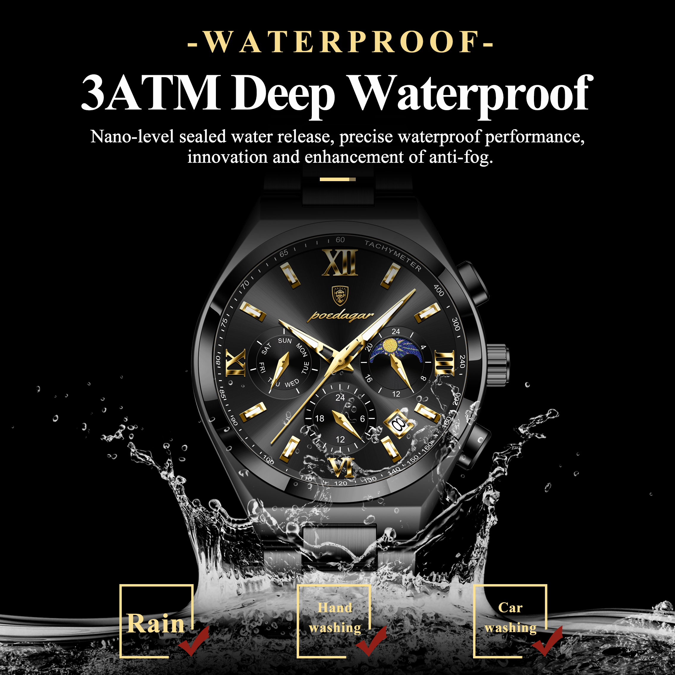 POEDAGAR Fashion Luxury Man Wr – Smartwatch Luxury Watches Bewertung und Preis