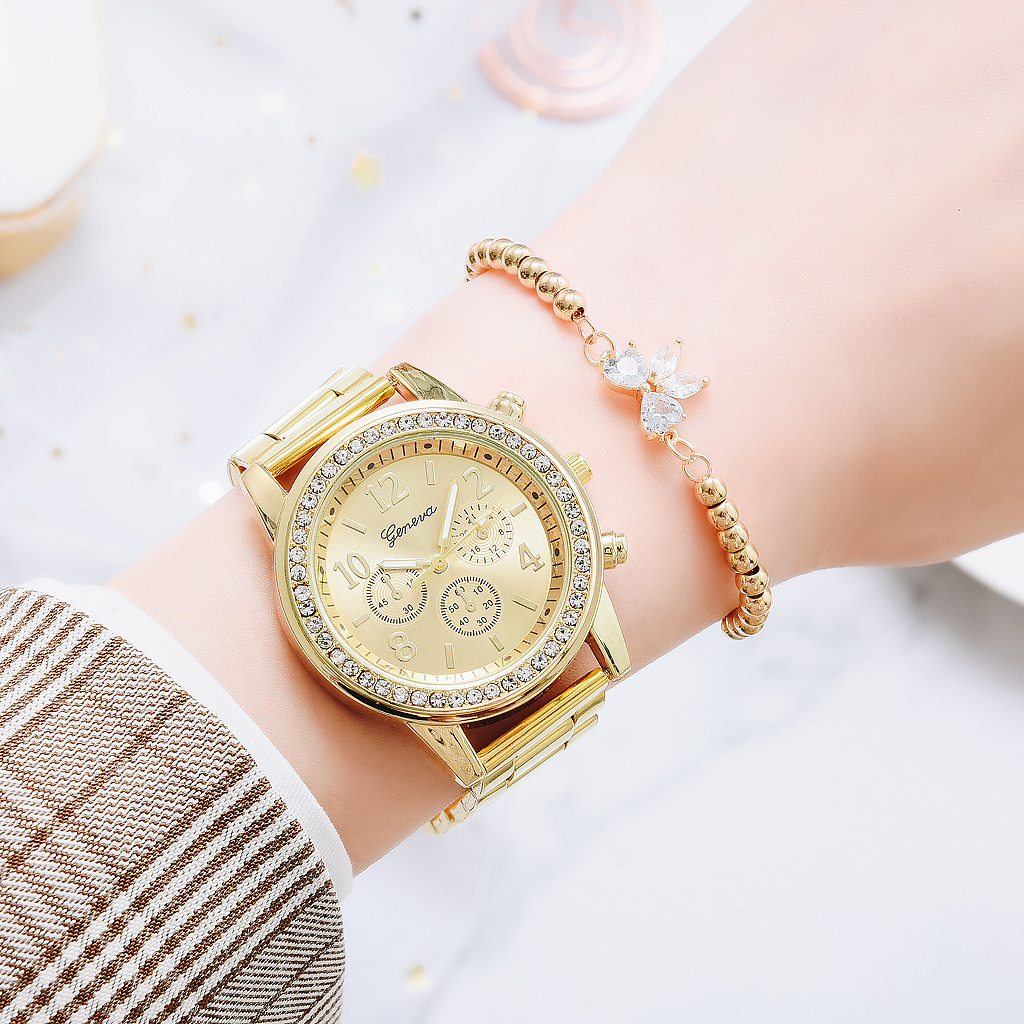 Gold Women Watch Geneva Classi – Minimalist Thin Watch Bewertung und Preis