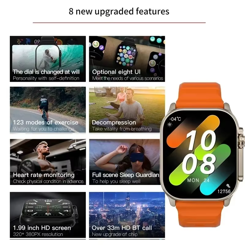New Watch T10 Ultr Smart Watch – Smartwatch New Watches For Men Bewertung und Preis