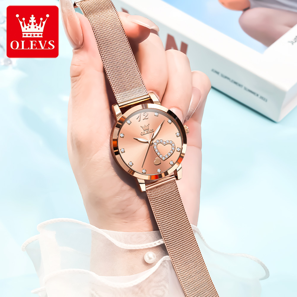 OLEVS 5189 Quartz Watch for Wo – Mesh Stainless Strap Bewertung und Preis