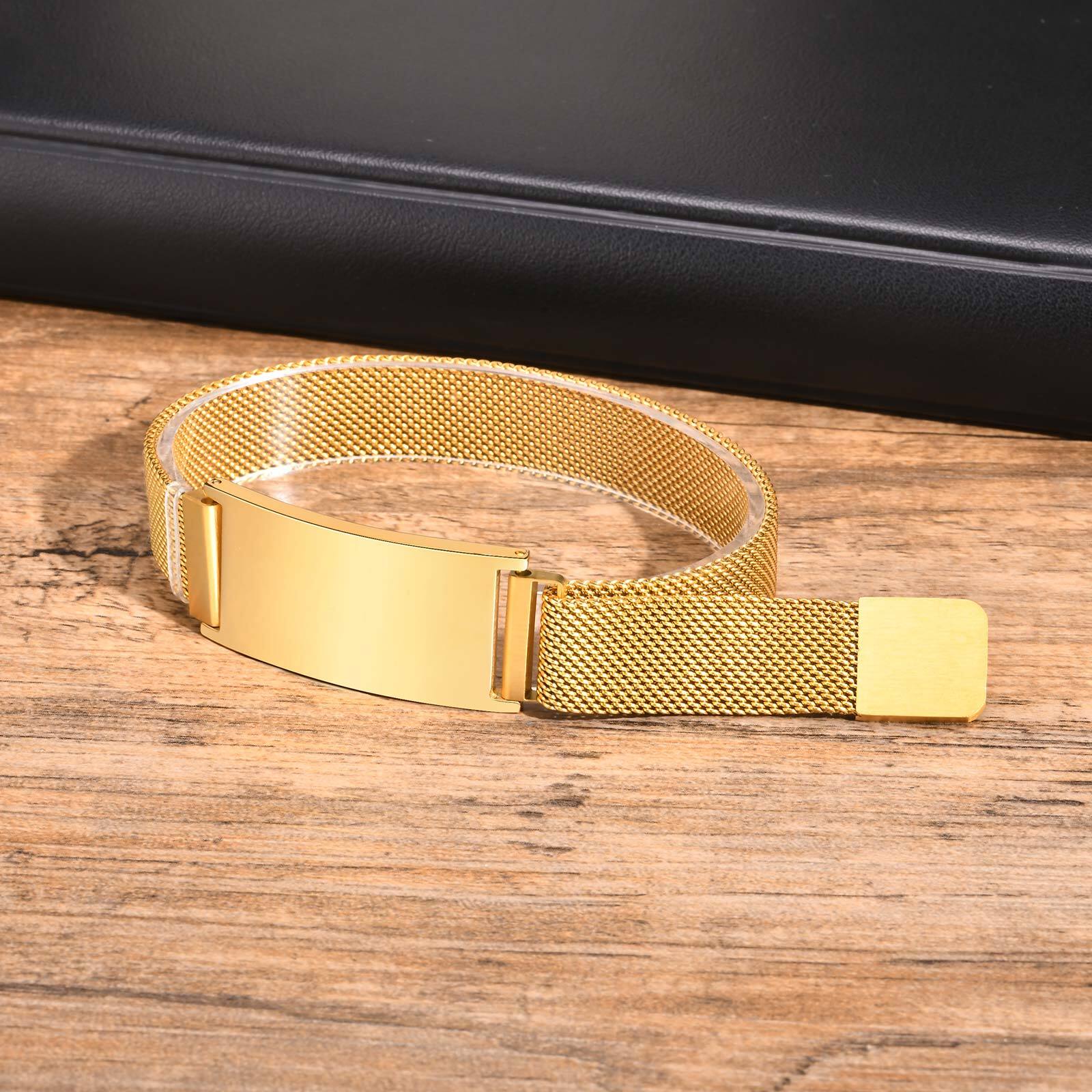 Persoanlized Medical Alert ID  – Mesh Stainless Strap Bewertung und Preis