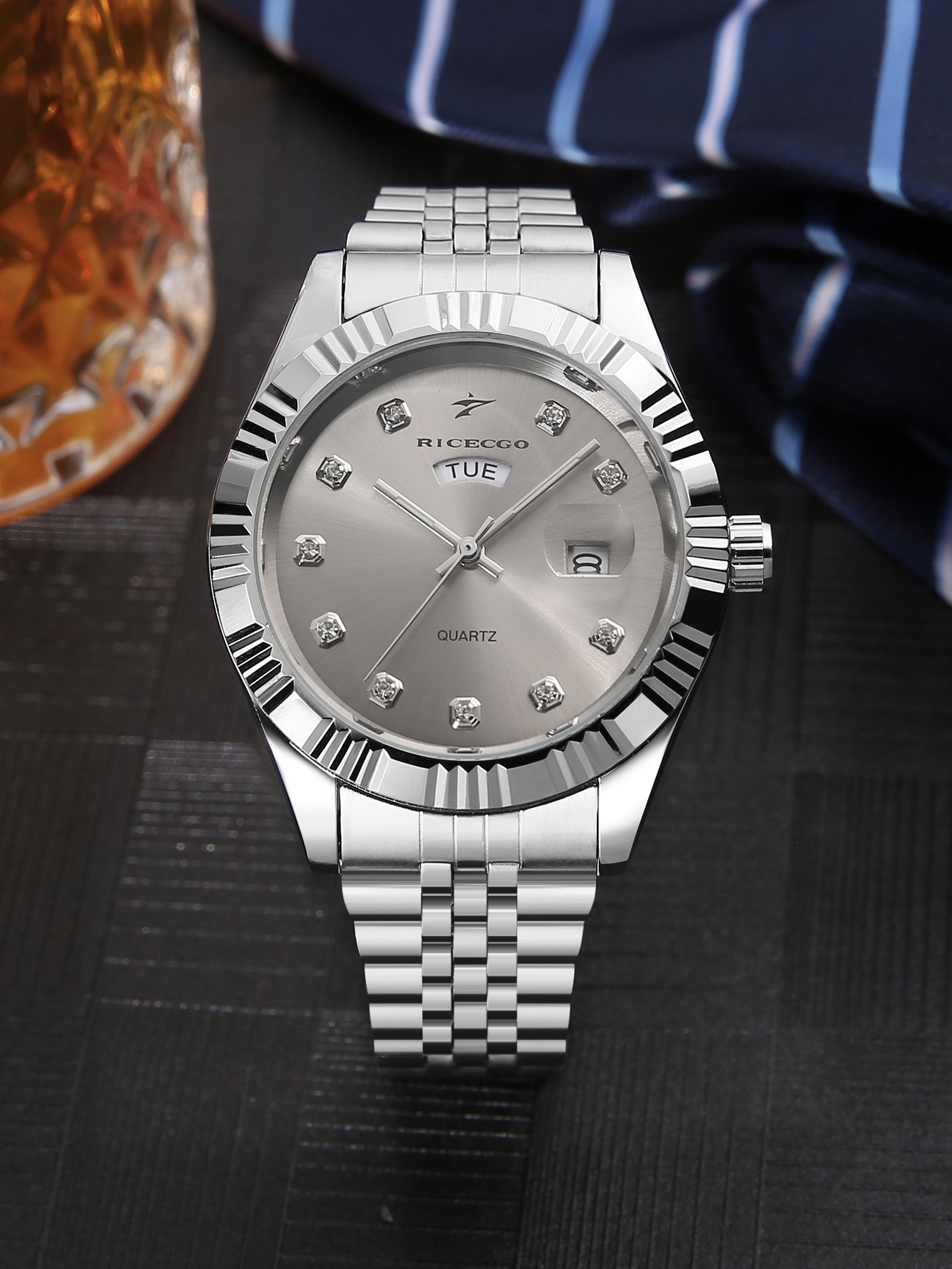 luxury rhinestone men's busine – Smartwatch Luxury Watches Bewertung und Preis
