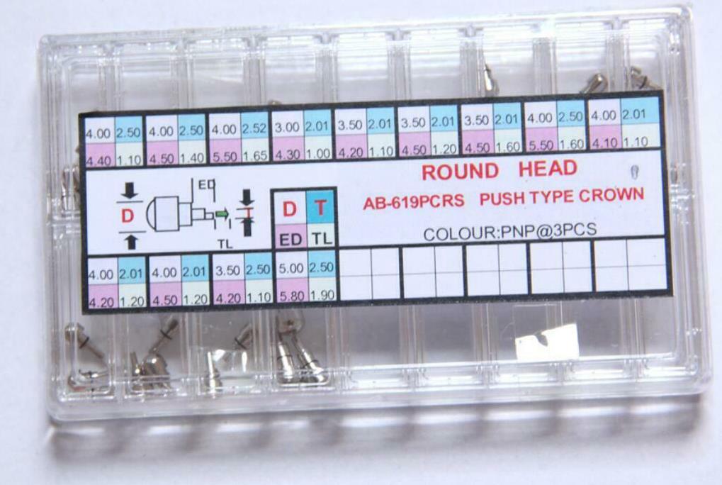 619PCR Assortment of Round Hea – Watch Crown Pusher Bewertung und Preis