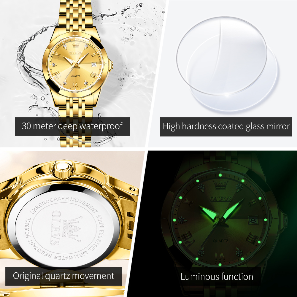 OLEVS Fashion Golden Watch for – Minimalist Thin Watch Bewertung und Preis