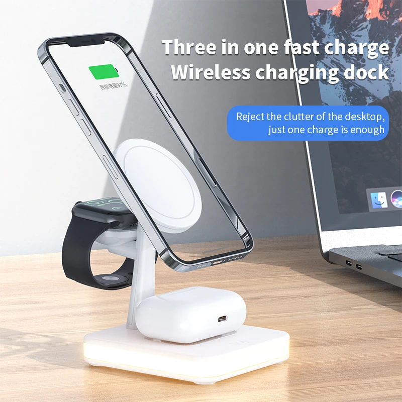 Magnetic 3 in 1 Wireless Charg – Watch 7 Smartwatch Iphone Bewertung und Preis